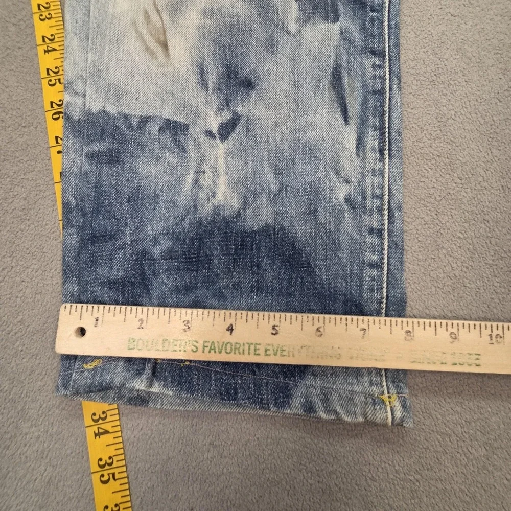Vintage Levis 503B Jeans‎ Mens Blue Acid Wash Cropped Button Fly Fits 30x23